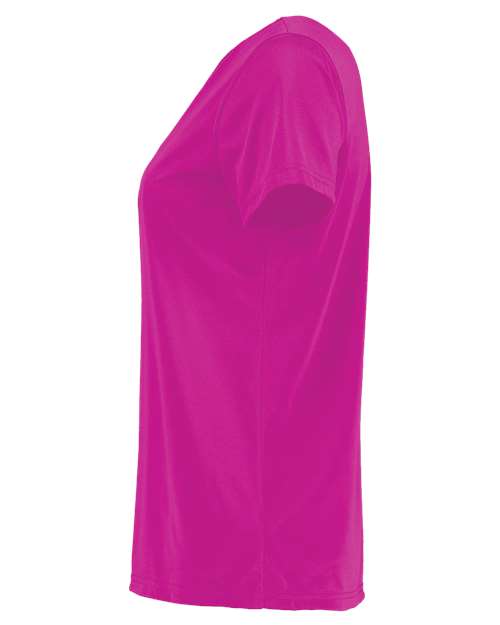 Holloway Women's Momentum V-Neck T-Shirt 222820 Power Pink