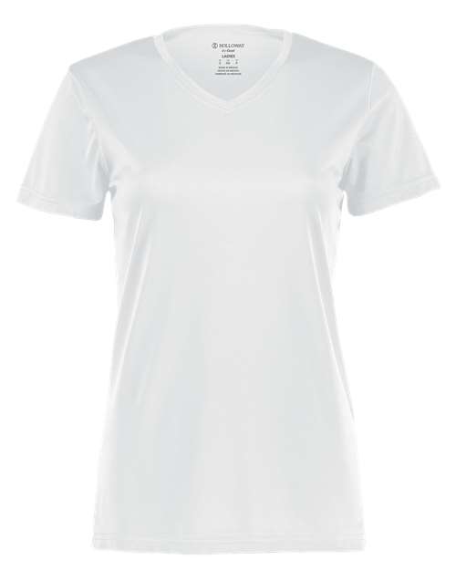 Holloway Women's Momentum V-Neck T-Shirt 222820 White