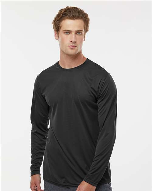 Custom Embroidered  Holloway Momentum Long Sleeve T-Shirt 222822 Black