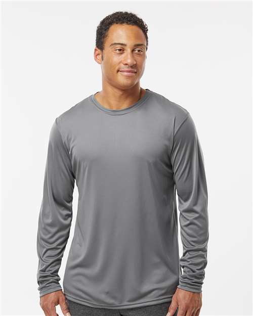 Custom Embroidered  Holloway Momentum Long Sleeve T-Shirt 222822 Graphite