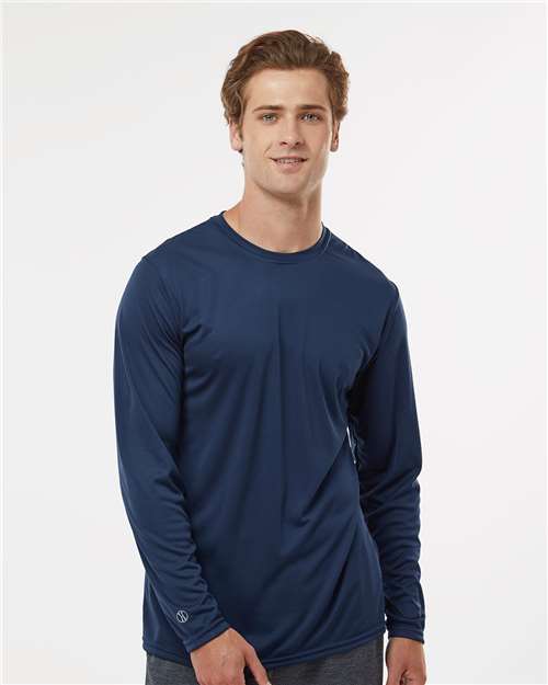 Custom Embroidered  Holloway Momentum Long Sleeve T-Shirt 222822 Navy