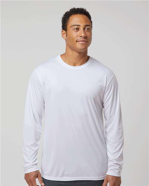 Custom Embroidered  Holloway Momentum Long Sleeve T-Shirt 222822 White