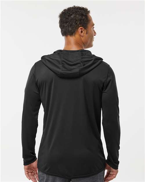 Holloway Momentum Hooded Long Sleeve T-Shirt 222830 Black