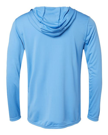 Holloway Momentum Hooded Long Sleeve T-Shirt 222830 Columbia Blue