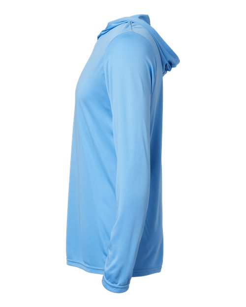 Holloway Momentum Hooded Long Sleeve T-Shirt 222830 Columbia Blue