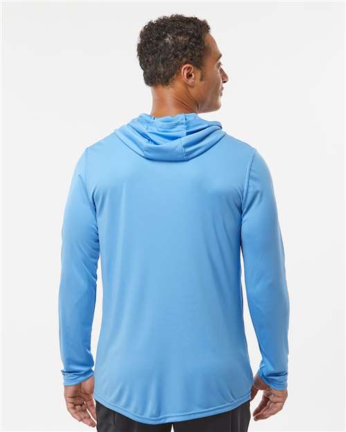 Holloway Momentum Hooded Long Sleeve T-Shirt 222830 Columbia Blue