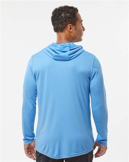 Holloway Momentum Hooded Long Sleeve T-Shirt 222830 Columbia Blue