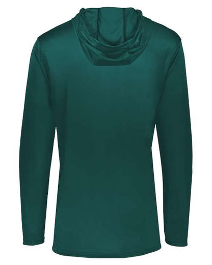 Holloway Momentum Hooded Long Sleeve T-Shirt 222830 Dark Green