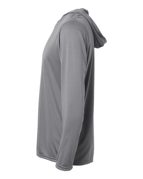 Holloway Momentum Hooded Long Sleeve T-Shirt 222830 Graphite