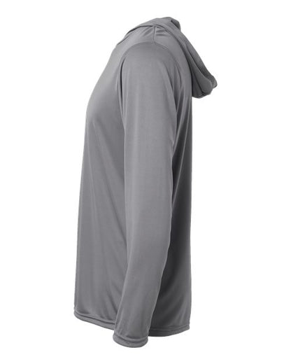 Holloway Momentum Hooded Long Sleeve T-Shirt 222830 Graphite