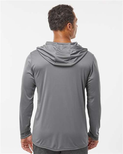 Holloway Momentum Hooded Long Sleeve T-Shirt 222830 Graphite