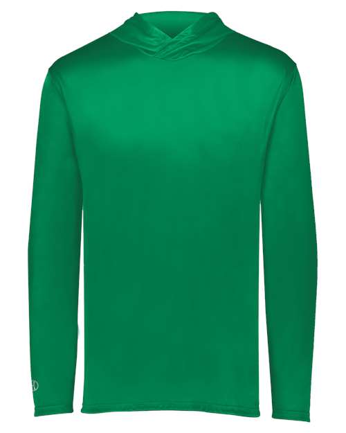 Holloway Momentum Hooded Long Sleeve T-Shirt 222830 Kelly
