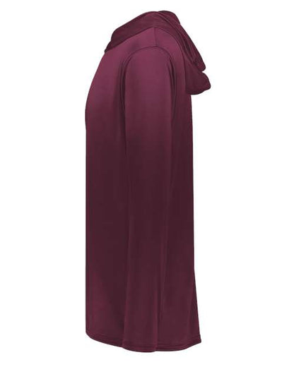 Holloway Momentum Hooded Long Sleeve T-Shirt 222830 Maroon
