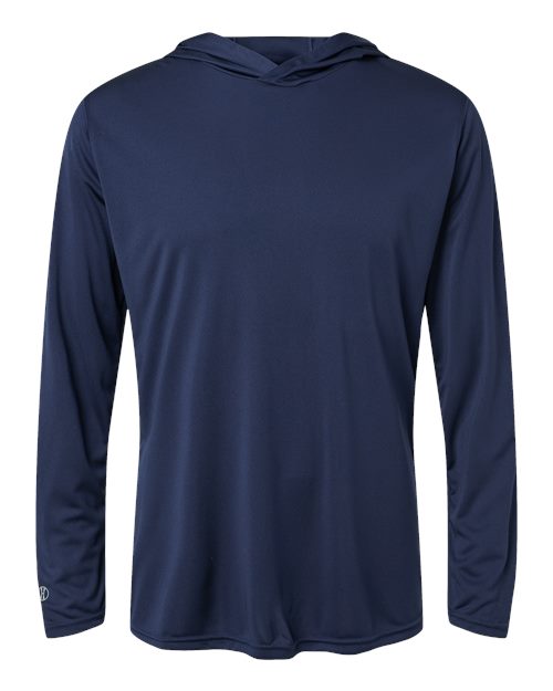 Holloway Momentum Hooded Long Sleeve T-Shirt 222830 Navy