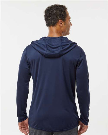 Holloway Momentum Hooded Long Sleeve T-Shirt 222830 Navy
