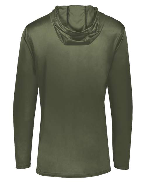 Holloway Momentum Hooded Long Sleeve T-Shirt 222830 Olive