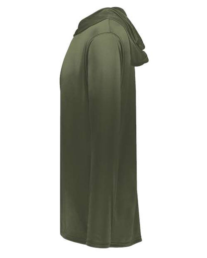 Holloway Momentum Hooded Long Sleeve T-Shirt 222830 Olive