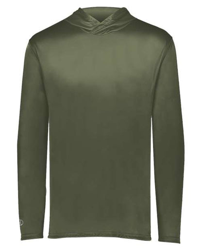Holloway Momentum Hooded Long Sleeve T-Shirt 222830 Olive