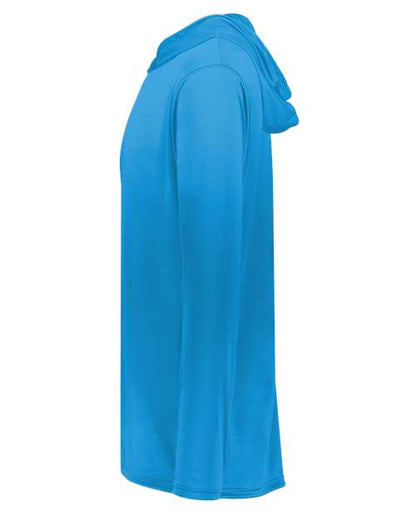 Holloway Momentum Hooded Long Sleeve T-Shirt 222830 Power Blue