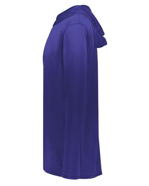 Holloway Momentum Hooded Long Sleeve T-Shirt 222830 Purple