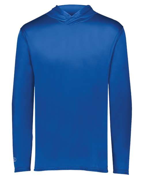 Holloway Momentum Hooded Long Sleeve T-Shirt 222830 Royal