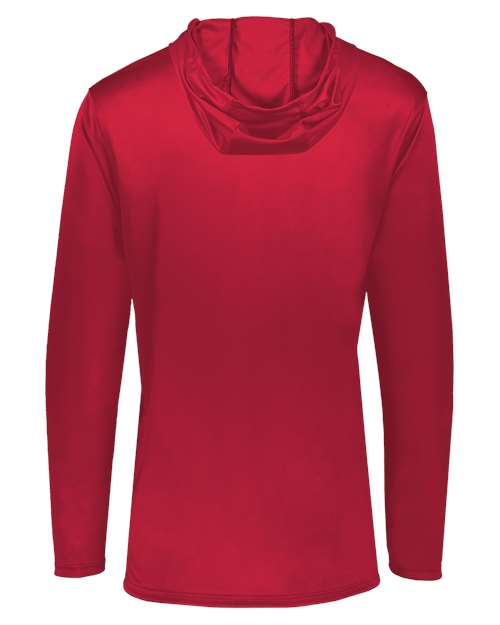 Holloway Momentum Hooded Long Sleeve T-Shirt 222830 Scarlet