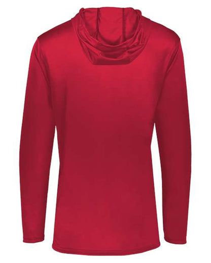 Holloway Momentum Hooded Long Sleeve T-Shirt 222830 Scarlet