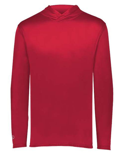 Holloway Momentum Hooded Long Sleeve T-Shirt 222830 Scarlet