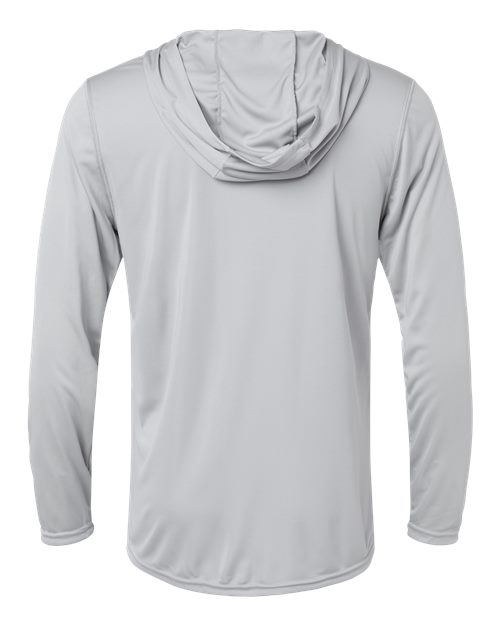 Holloway Momentum Hooded Long Sleeve T-Shirt 222830 Silver