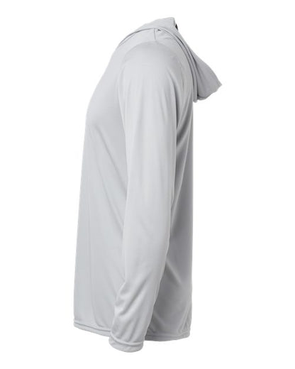 Holloway Momentum Hooded Long Sleeve T-Shirt 222830 Silver