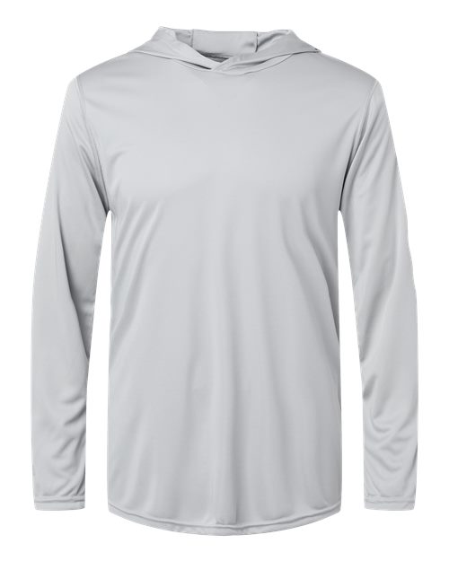 Holloway Momentum Hooded Long Sleeve T-Shirt 222830 Silver