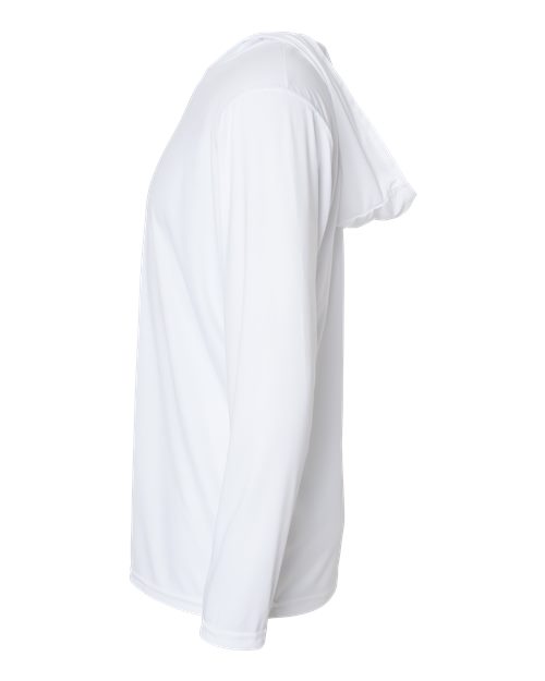 Holloway Momentum Hooded Long Sleeve T-Shirt 222830 White