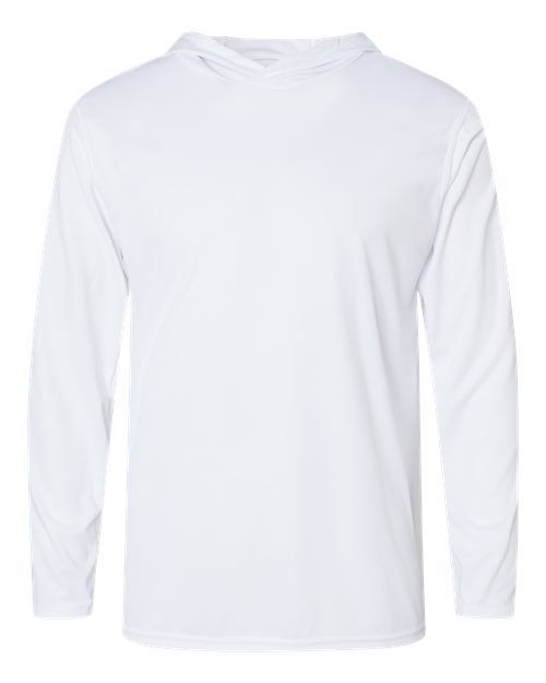 Holloway Momentum Hooded Long Sleeve T-Shirt 222830 White