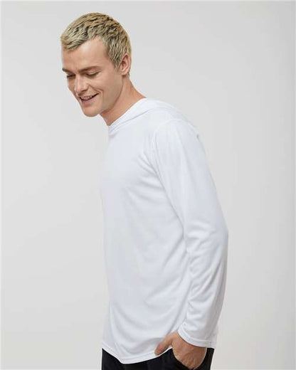 Holloway Momentum Hooded Long Sleeve T-Shirt 222830 White