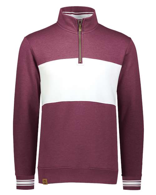 Holloway All-American Fleece Colorblocked Quarter-Zip Sweatshirt 229565