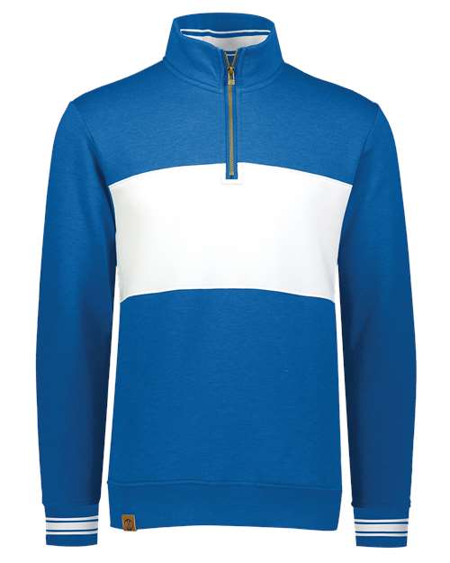 Holloway All-American Fleece Colorblocked Quarter-Zip Sweatshirt 229565