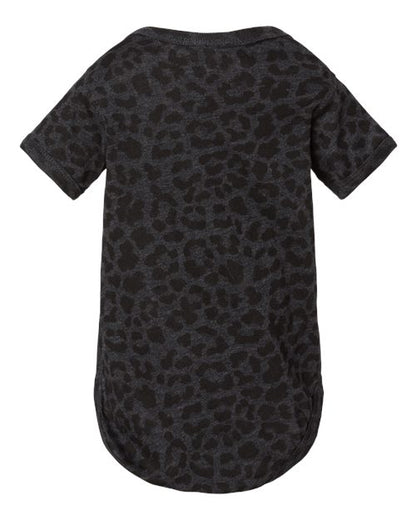 Rabbit Skins Infant Fine Jersey Bodysuit 4424 Black Leopard