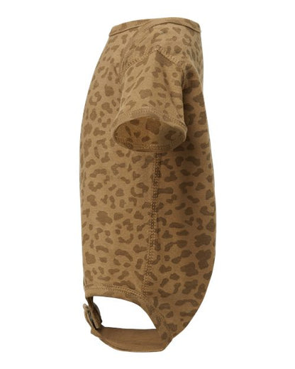 Rabbit Skins Infant Fine Jersey Bodysuit 4424 Brown Leopard