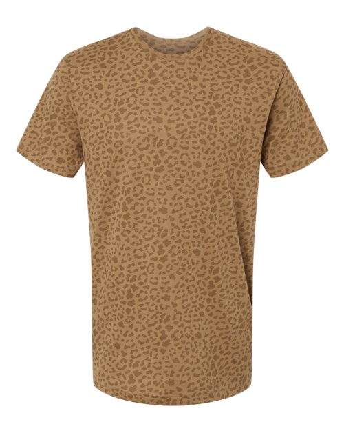 LAT Fine Jersey Tee 6901 Brown Leopard