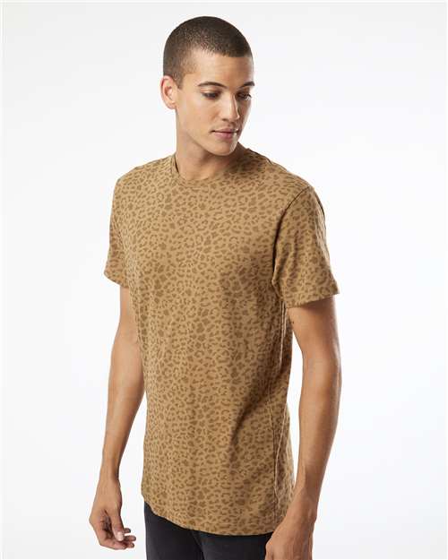 LAT Fine Jersey Tee 6901 Brown Leopard