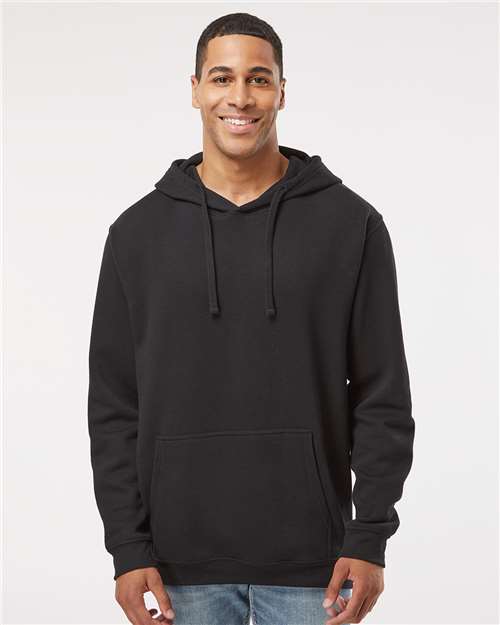 Custom Embroidered  LAT Elevated Fleece Basic Hoodie 6926 Black
