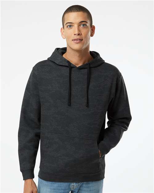 Custom Embroidered  LAT Elevated Fleece Basic Hoodie 6926 Storm Camo