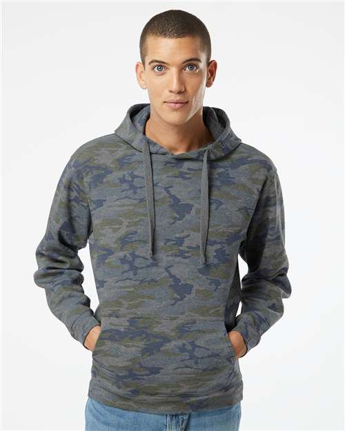 Custom Embroidered  LAT Elevated Fleece Basic Hoodie 6926 Vintage Camo