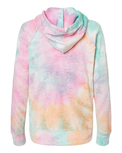 MV Sport Women’s Courtney Burnout V-Notch Hooded Sweatshirt W1162