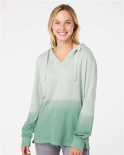 Custom Embroidered  MV Sport Women's French Terry Ombré Hooded Sweatshirt W20185  