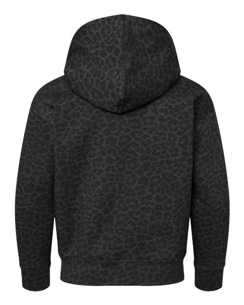 LAT Youth Fleece Hoodie 2296 Black Leopard