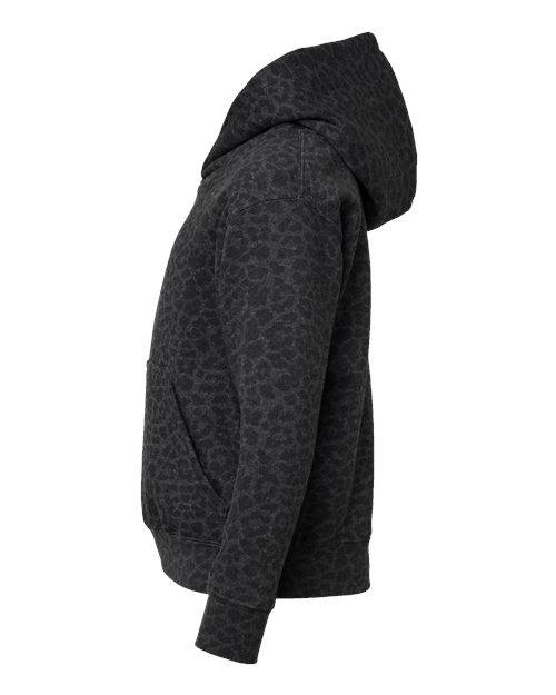 LAT Youth Fleece Hoodie 2296 Black Leopard