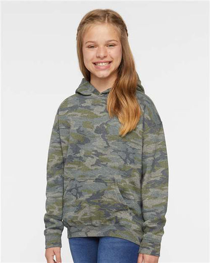 LAT Youth Fleece Hoodie 2296 Vintage Camo
