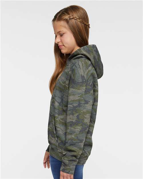 LAT Youth Fleece Hoodie 2296 Vintage Camo