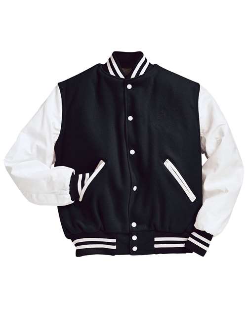 Holloway Varsity Wool Jacket 224183 Black/ White